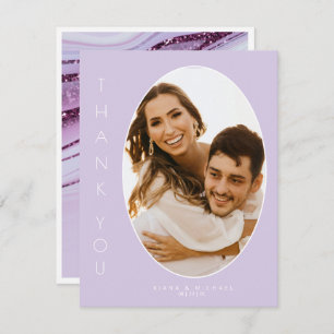 Abstracte Glitter Strata Wedding Dank u Lc ID903 Bedankkaart