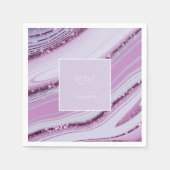 Abstracte Glitter Strata Wedding Dank u Lc ID903 Servet (Voorkant)