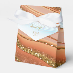 Abstracte Glitter Strata Wedding Dank u SW ID903 Bedankdoosjes