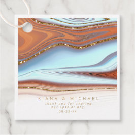 Abstracte Glitter Strata Wedding Dank u SW ID903 Bedankjes Labels