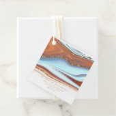 Abstracte Glitter Strata Wedding Dank u SW ID903 Bedankjes Labels (In situ)