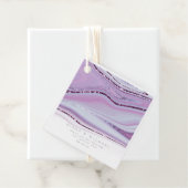 Abstracte Glitter Strata Wedding Dank u WT ID903 Bedankjes Labels (In situ)