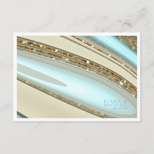 Abstracte Glitter Strata Wedding Details ID903 Informatiekaartje (Voorkant)