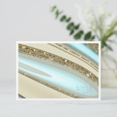 Abstracte Glitter Strata Wedding Details ID903 Informatiekaartje (Staand voorkant)
