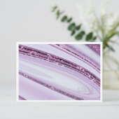 Abstracte Glitter Strata Wedding Details Wht ID903 Informatiekaartje (Staand voorkant)