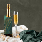 Abstracte Glitter Strata Wedding Green2 ID903 Flessenhanger