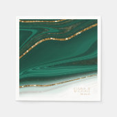 Abstracte Glitter Strata Wedding Green ID903 Servet (Voorkant)