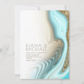 Abstracte Glitter Strata Wedding ID903 Kaart (Voorkant)