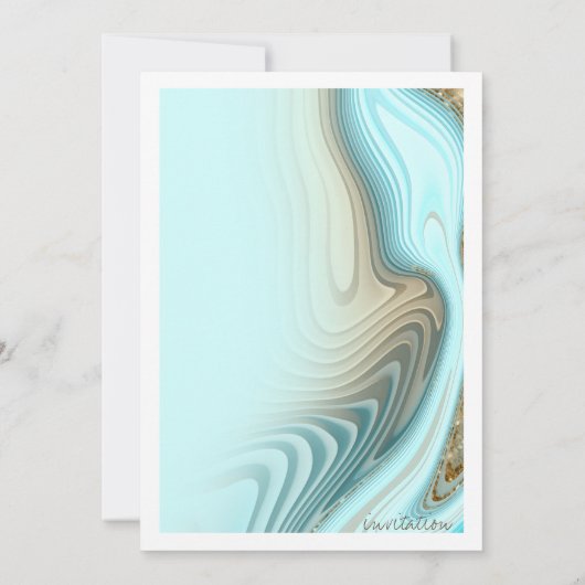 Abstracte Glitter Strata Wedding ID903 Kaart (Achterkant)