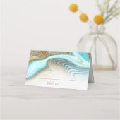 Abstracte Glitter Strata Wedding ID903 Plaatskaartje (Voorkant)
