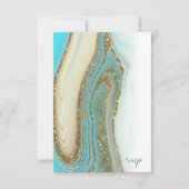 Abstracte Glitter Strata Wedding ID903 RSVP Kaartje (Voorkant)