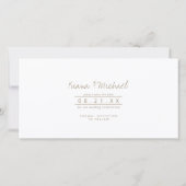 Abstracte Glitter Strata Wedding ID903 Save The Date (Achterkant)
