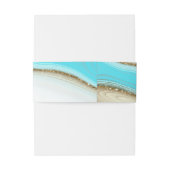 Abstracte Glitter Strata Wedding ID903 Uitnodigingen Wikkel (Achterkant Voorbeeld)