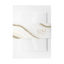 Abstracte Glitter Strata Wedding iory ID903 Uitnodigingen Wikkel