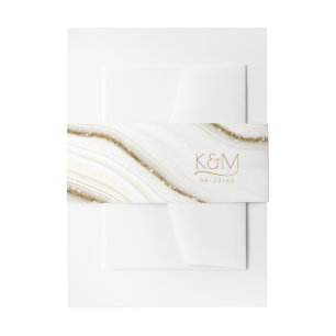 Abstracte Glitter Strata Wedding iory ID903 Uitnodigingen Wikkel