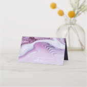 Abstracte Glitter Strata Wedding Lila ID903 Plaatskaartje (Voorkant)