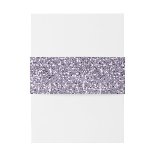 Abstracte Glitter Strata Wedding Lila ID903 Uitnodigingen Wikkel (Achterkant Voorbeeld)