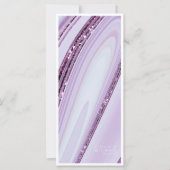 Abstracte Glitter Strata Wedding Menu 2 Lila ID903 (Voorkant)