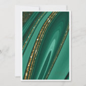 Abstracte Glitter Strata Wedding Menu Green ID903 (Voorkant)
