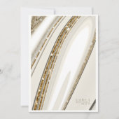 Abstracte Glitter Strata Wedding Menu Ivory ID903 (Voorkant)