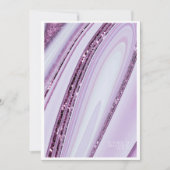 Abstracte Glitter Strata Wedding Menu Lila/W ID903 (Voorkant)