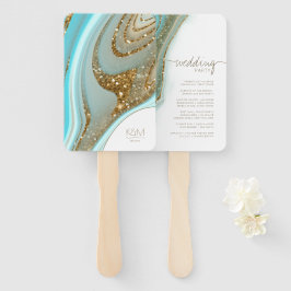 Abstracte Glitter Strata Wedding Party ID903 Handwaaier