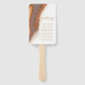 Abstracte Glitter Strata Wedding Party SW ID903 Handwaaier (Achterkant)