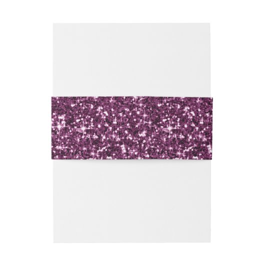 Abstracte Glitter Strata Wedding Plum ID903 Uitnodigingen Wikkel (Achterkant Voorbeeld)