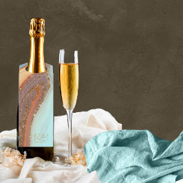 Abstracte Glitter Strata Wedding SB ID903 Flessenhanger