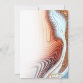 Abstracte Glitter Strata Wedding SW ID903 Kaart (Achterkant)