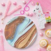 Abstracte Glitter Strata Wedding SW ID903 Papieren Bordje (Feest)