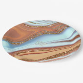 Abstracte Glitter Strata Wedding SW ID903 Papieren Bordje (Gekanteld)