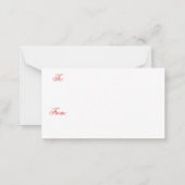 Abstracte glitteraarharten kinder valentijn notitiekaartje (Achterkant)