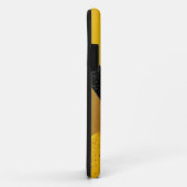 Abstracte Glitterende Geel en Zwart Geometrische Case-Mate iPhone Case (Achterkant/rechts)