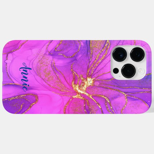 ABSTRACTE GLITTERENDE ROZE KLEUR Case-Mate iPhone CASE (Achterkant (horizontaal))