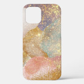 Abstracte glittergalaxy paarse roze ruimte Case-Mate iPhone case (Achterkant)