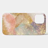 Abstracte glittergalaxy paarse roze ruimte Case-Mate iPhone case (Achterkant (horizontaal))