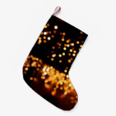 Abstracte glitterlichten kleine kerstsok (Voorkant (Hangend))