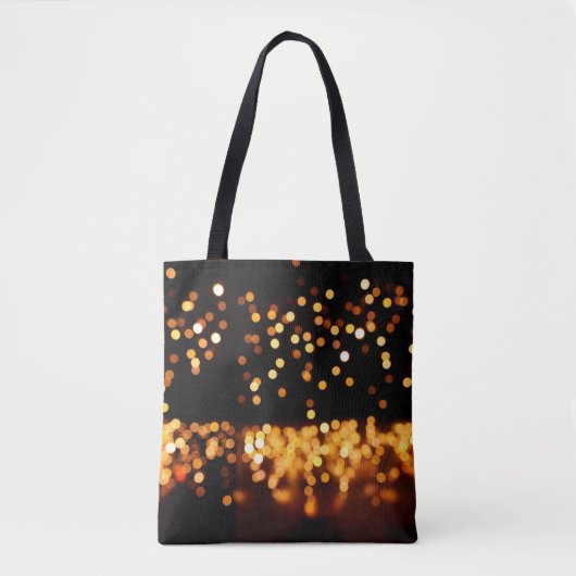 Abstracte glitterlichten tote bag (Voorkant)