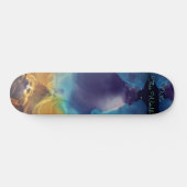 Abstracte gloed van brand en ijs persoonlijk skateboard (Horizontaal)