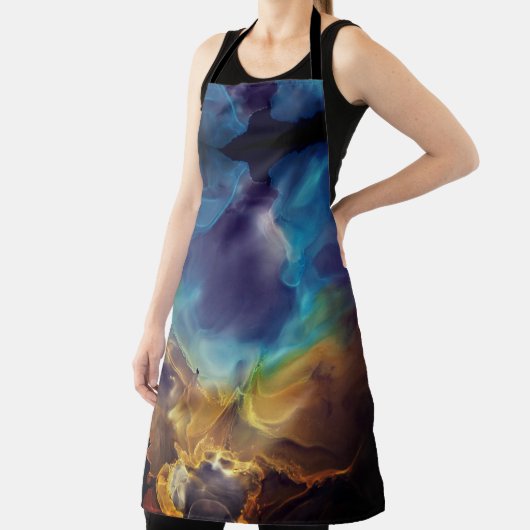 Abstracte gloed van brand en ijs schort (Insitu)