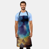 Abstracte gloed van brand en ijs schort (Gedragen)