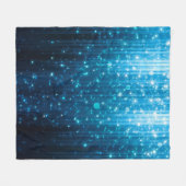 Abstracte gloeiachtergrond fleece deken (Voorkant (Horizontaal))
