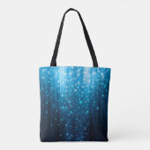 Abstracte gloeiachtergrond tote bag (Achterkant)