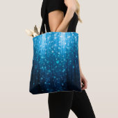 Abstracte gloeiachtergrond tote bag (Dichtbij)