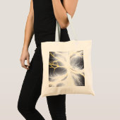 Abstracte gloeiende Energy Tree Canvas tas (Voorkant (product))