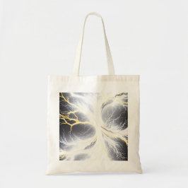 Abstracte gloeiende Energy Tree Canvas tas