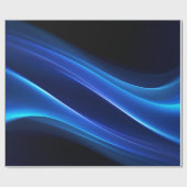 Abstracte gloeiende golflichtachtergrond | Modern Cadeaupapier (Vlak)