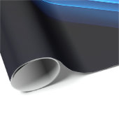 Abstracte gloeiende golflichtachtergrond | Modern Cadeaupapier (Rol Hoek)