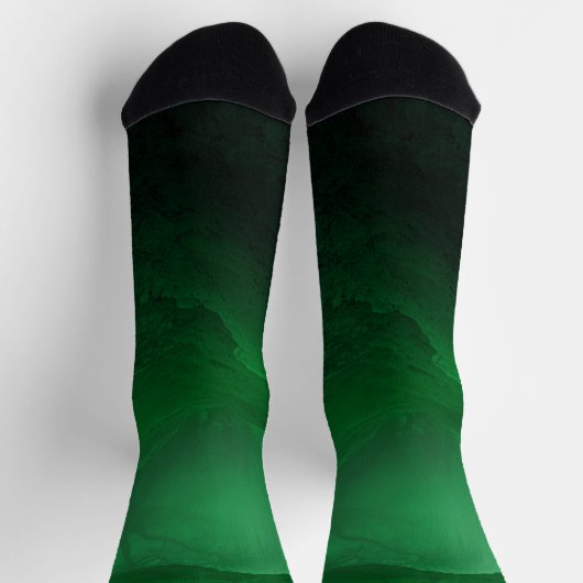 Abstracte gloeiende groene grot met boom sokken (Top)